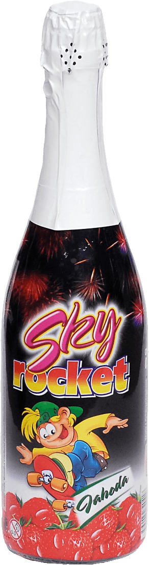 Sekt nealkoholický dětský Sky rocket