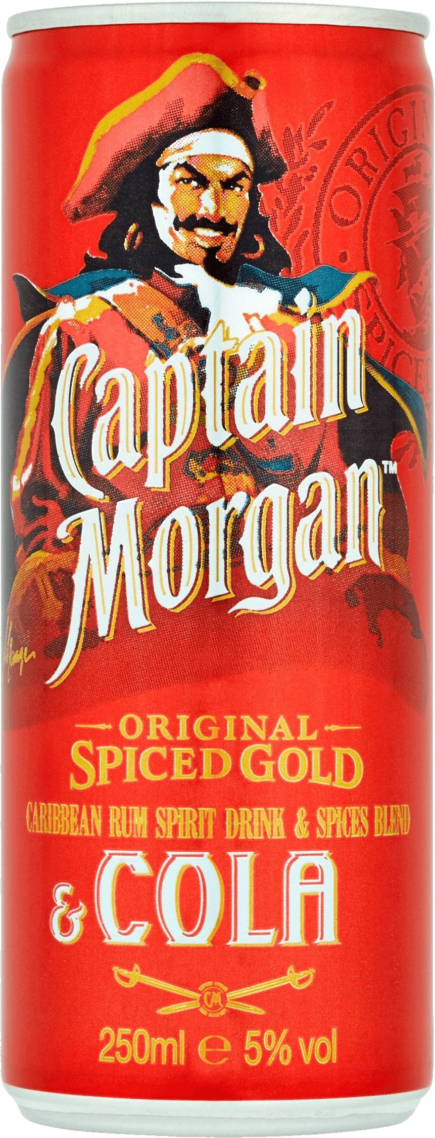 Míchaný nápoj Cola + Captain Morgan