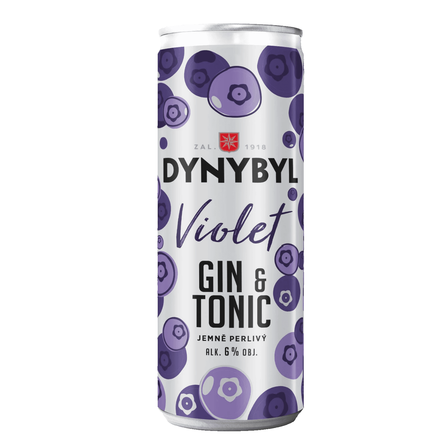 Míchaný nápoj Dynybyl Violet Gin a Tonic