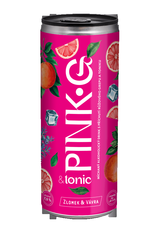 Nápoj míchaný Pink G & Tonic Zlomek & Vávra