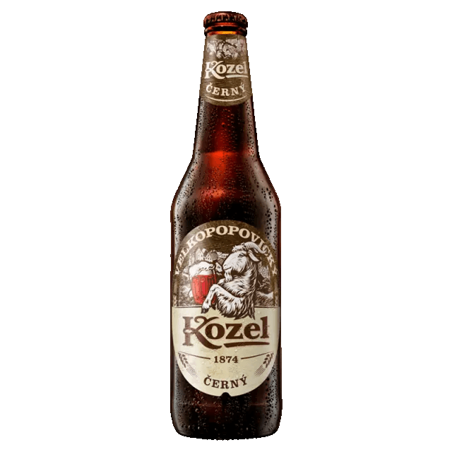 Pivo černé výčepní 10° Velkopopovický Kozel