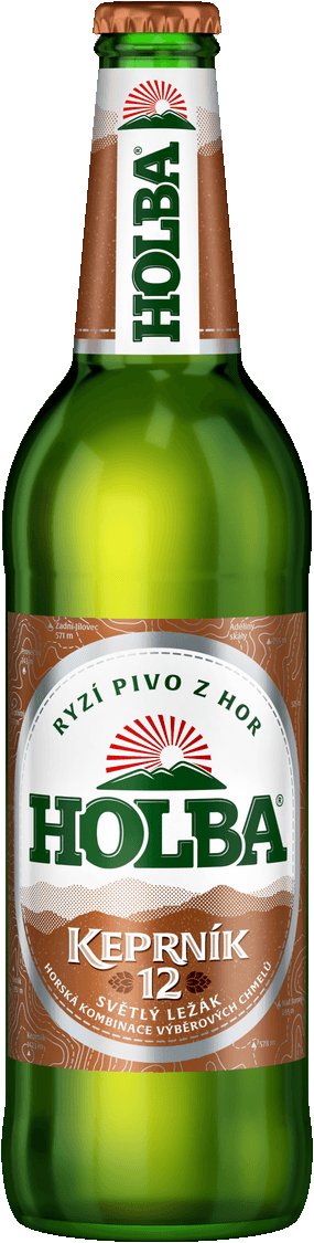 Pivo světlý ležák 12° Keprník Holba