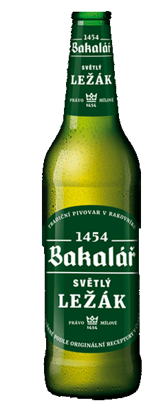 Pivo světlý ležák Bakalář