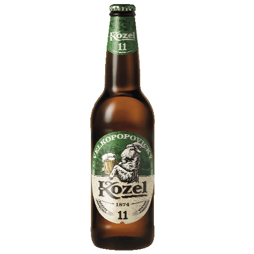 Pivo světlý ležák Velkopopovický Kozel