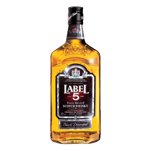 Whisky skotská 5 Label