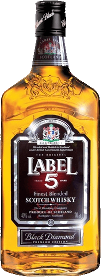 Whisky skotská 5 Label