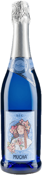 Sekt Blue Edition sec Mucha