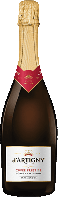 Sekt Brut nealkoholický Chardonnay D'artigny