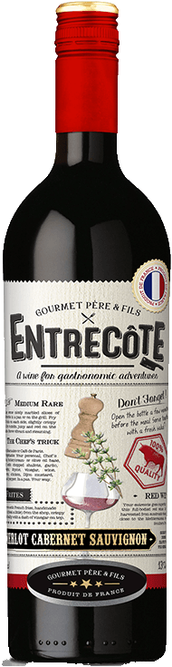 Víno Merlot - Cabernet Sauvignon Cuvée Entrecote Gourmet Pére & Fils
