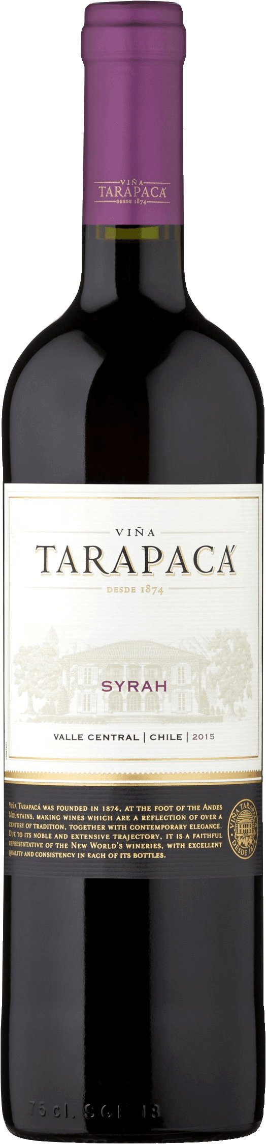 Víno Syrah Viňa Tarapaca
