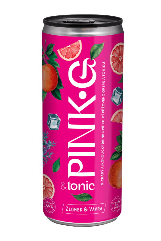 Nápoj míchaný Pink G & Tonic Zlomek & Vávra