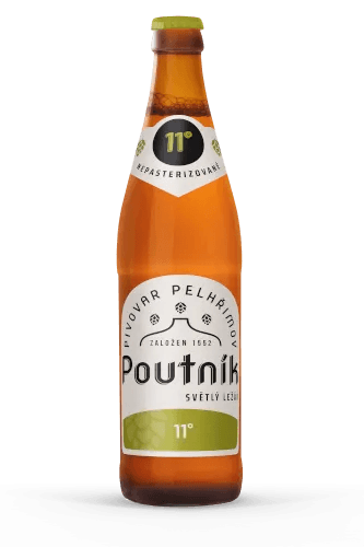 Pivo světlý ležák 11° Poutník