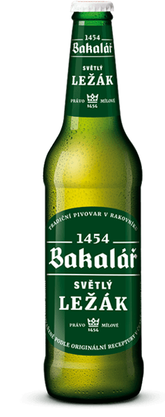Pivo světlý ležák Bakalář