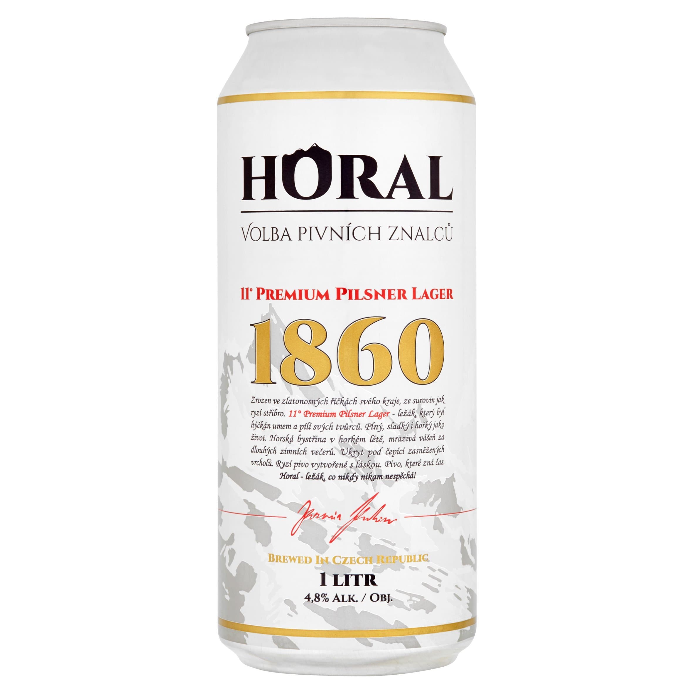 Pivo světlý ležák Horal