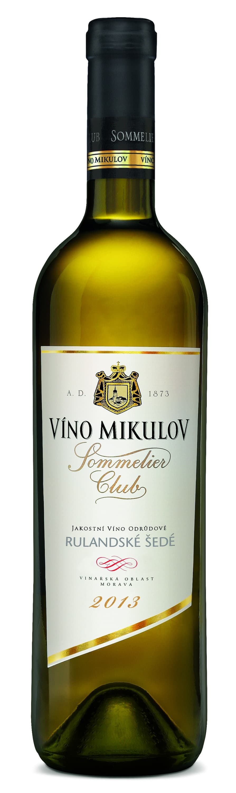 Víno Rulandské šedé Sommelier Club Víno Mikulov - pozdní sběr